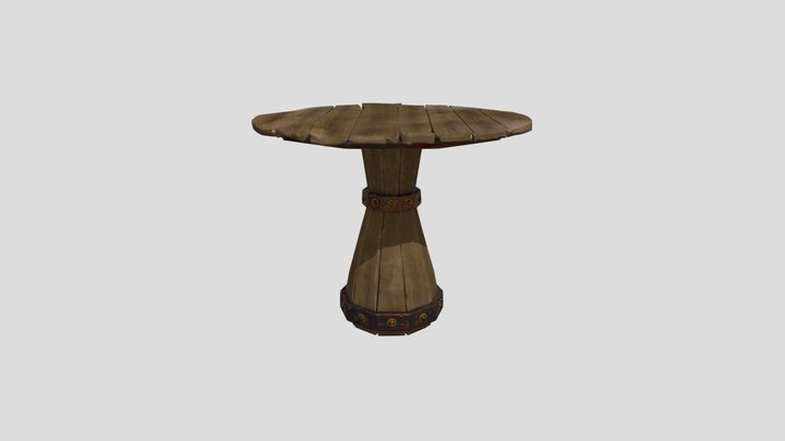 Tavern table cartoon 3D Model