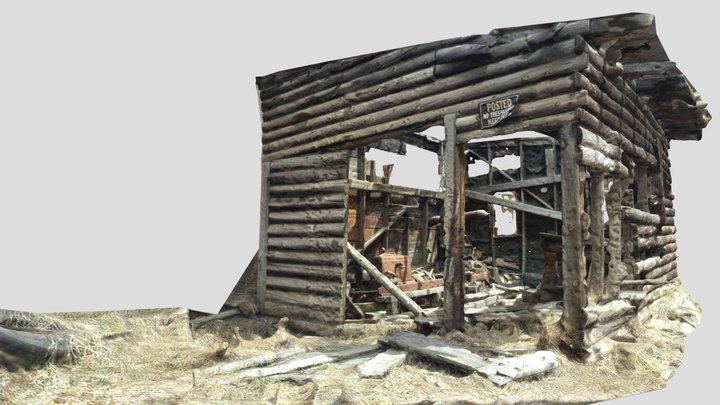 Keep Out Cabin 3D Model
