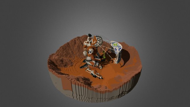 Natural Mars War 3D Model