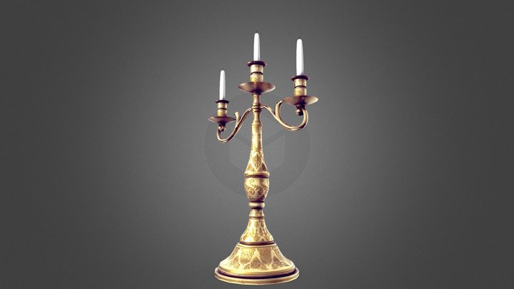 Candlestick / Chandelier / Candle Holder 3D Model