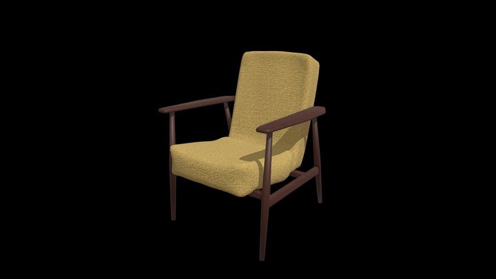 Armchair "Lisek" — 3D model 3D Model