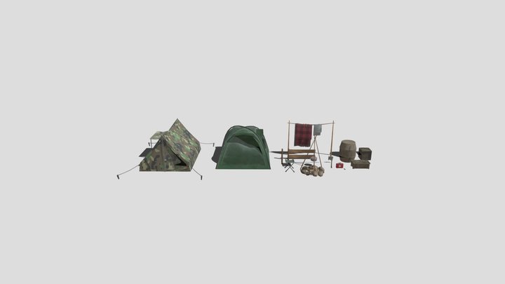 Campsite Assets – Free 3D Model STL