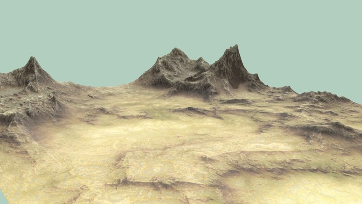 FREE West Landscape 3D Model