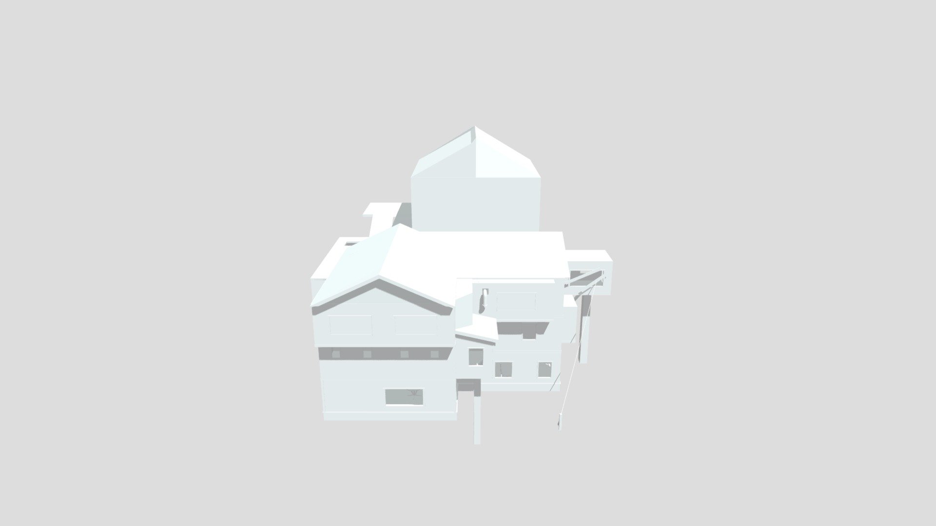angry neighbor 0.3 house remake - Download Free 3D model by a stiky ...