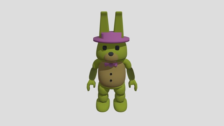 FNAF Spring Bonnie_Cute_Model 3D Model