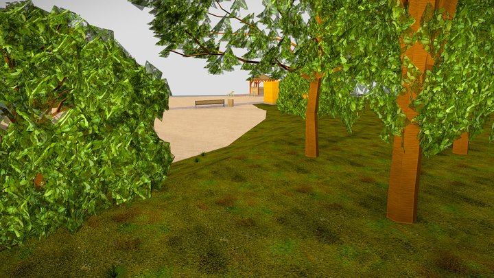 Пляж 3D Model