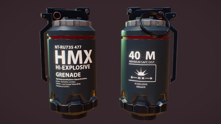 Grenade - Elysium 3D Model