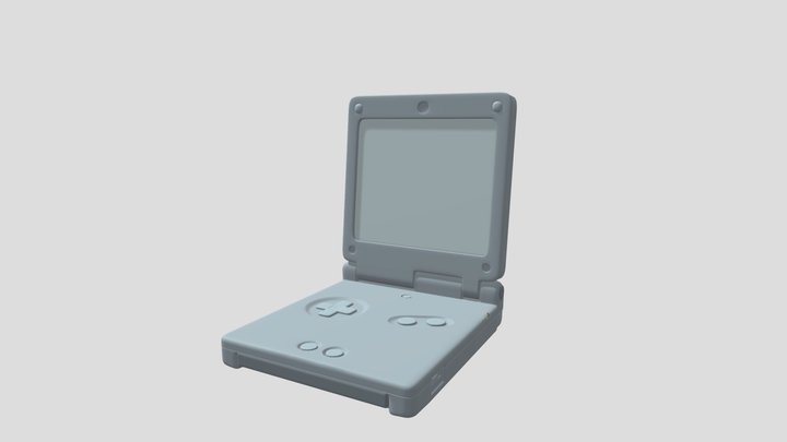 Nintendo Gameboy Advance 3D Model