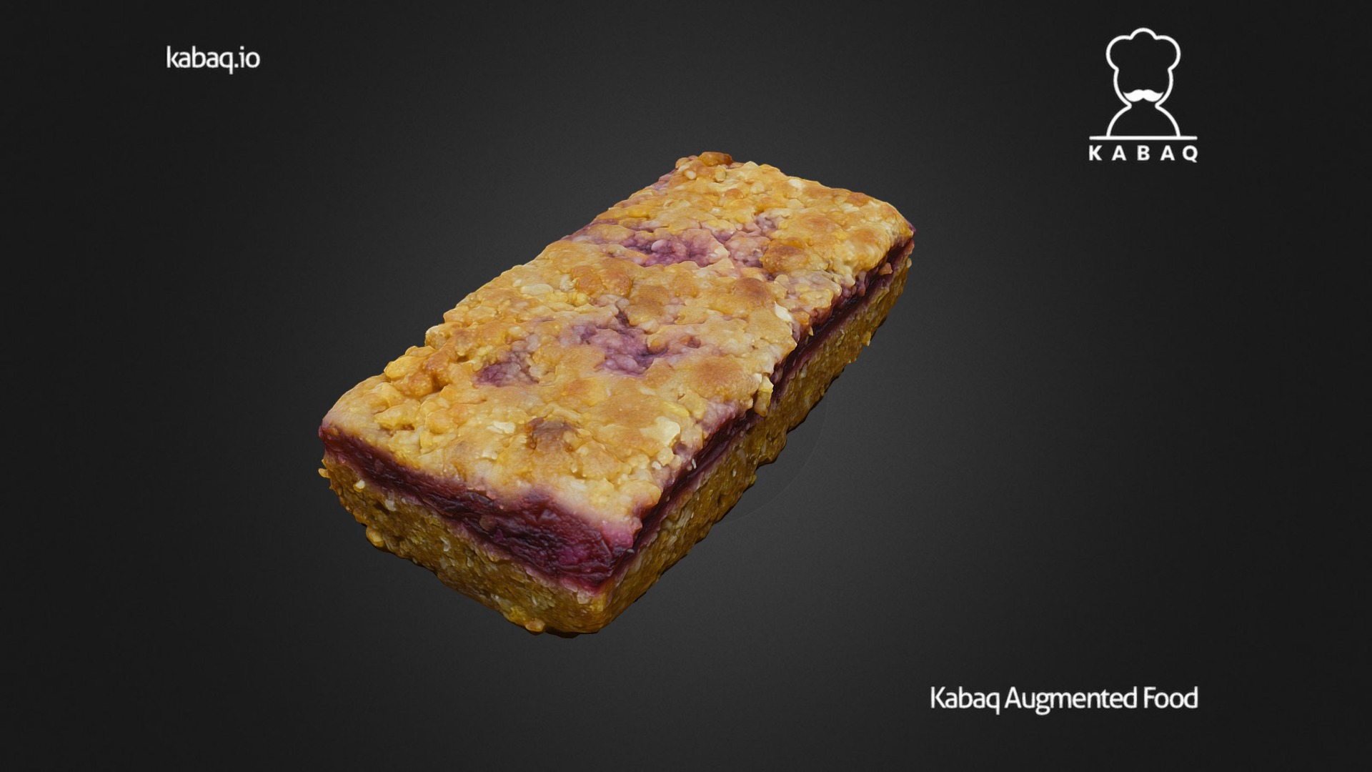 3D model Michigan Cherry Oat Bar - This is a 3D model of the Michigan Cherry Oat Bar. The 3D model is about a colorful rock with a black background.