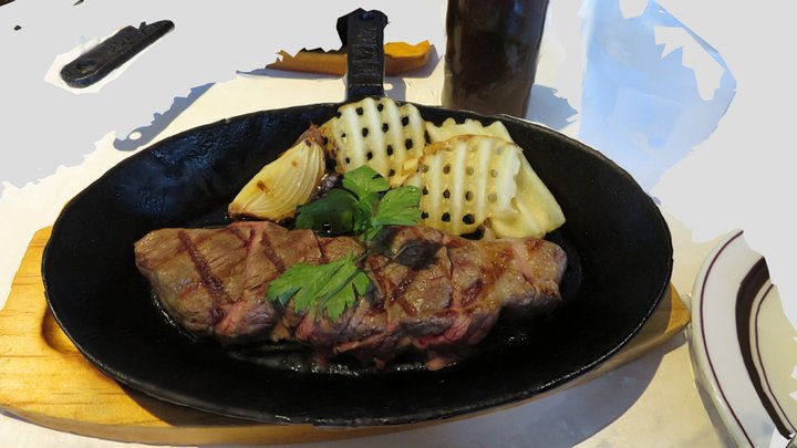 肉 3D Model