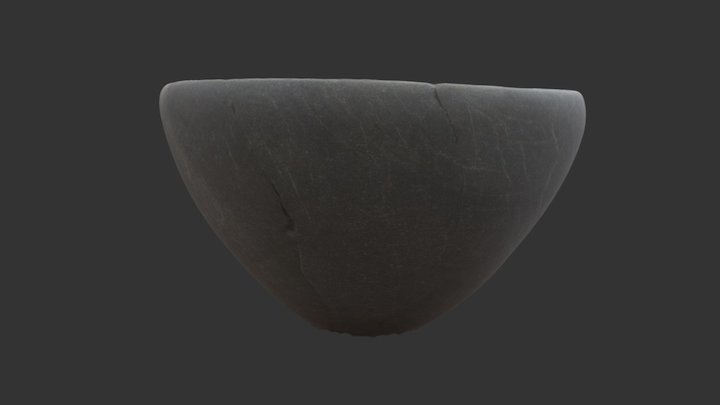 Egyptian Stone Bowl - AA1652 3D Model