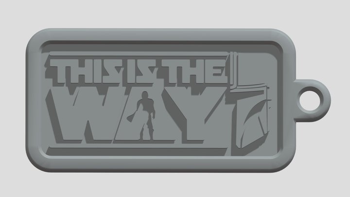 Keychain "Mandalorian" 3D Model