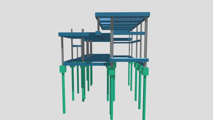 Estrutura Casa Cristina 3D Model