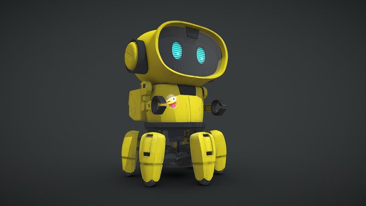Tobbie the Toy Robot 3D Model