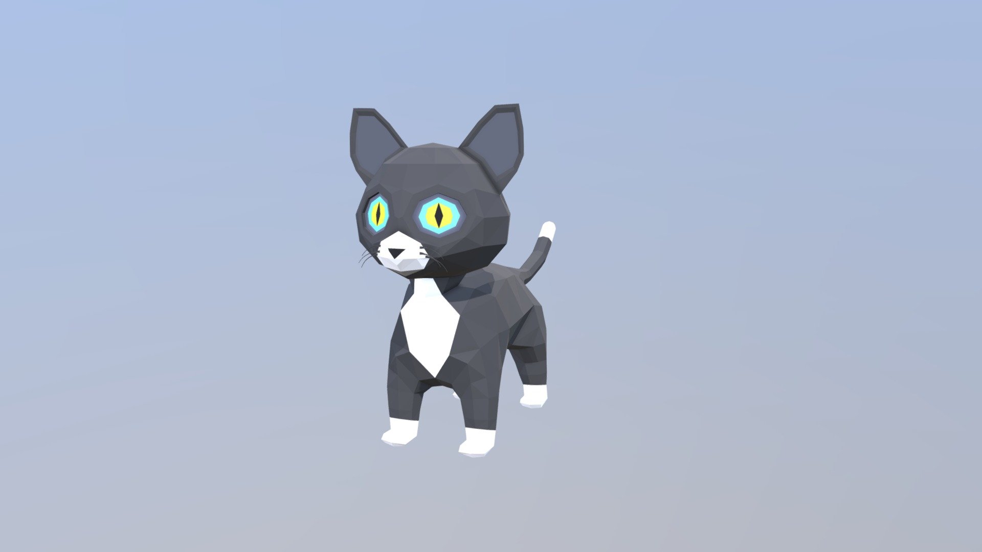 Low poly cat | kitten - Download Free 3D model by Alex (@alemue ...