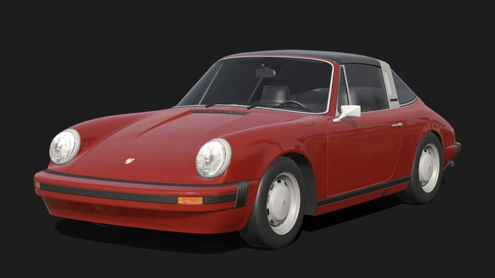 1974 Porsche 911 Targa – Modello 3D gratuito STL