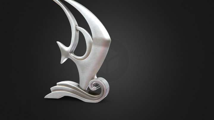 Fish Shaped Ornament 3D Model