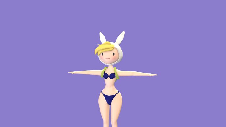 Fionna the human girl (outfit 5) 3D Model