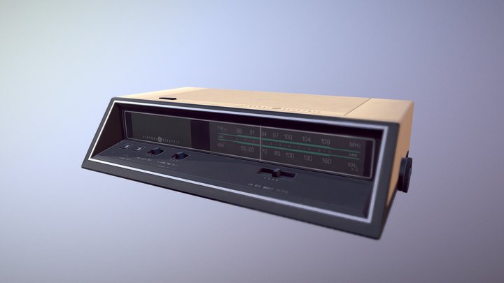 Alarm Clock Radio - General Electric 3D Model