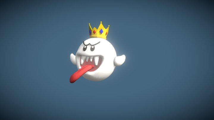 King Boo Idle animation 3D Model