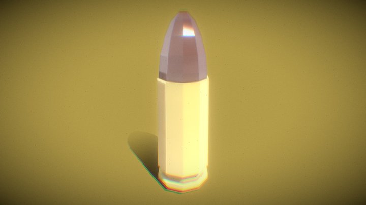 9mm Bullet 3D Model