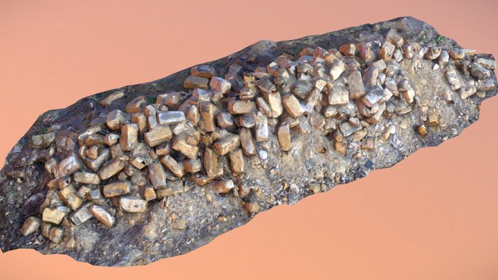 Pile of shellstone bricks