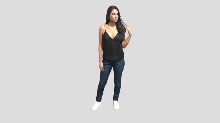 Casual Chic Portrait – Modello 3D gratuito STL