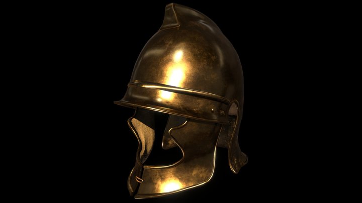 Hellenistic Thracian Helmet 3D Model