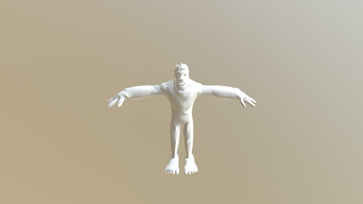 Bigfoot low poly model 3D Model