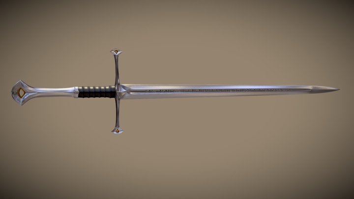 Anduril - Flame of the West 3D Model