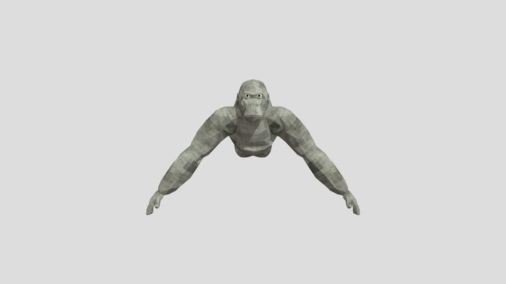 Happy gorilla 3D Model