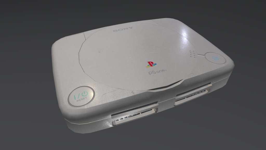 Sony Playstation one slim model by synthetic worlds (@syntheticworlds) [29ad4a5]