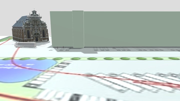 HRL mit Stadtkirche 3D Model