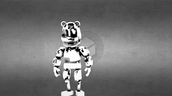 W_RED BEAR 3D Model