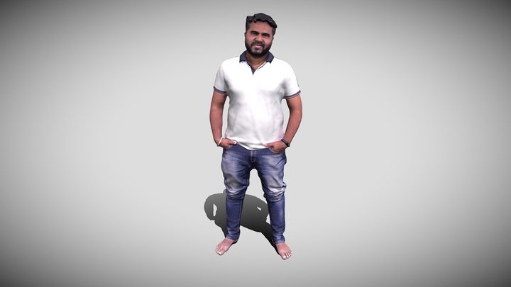Indian Man Standing pose 3D Model