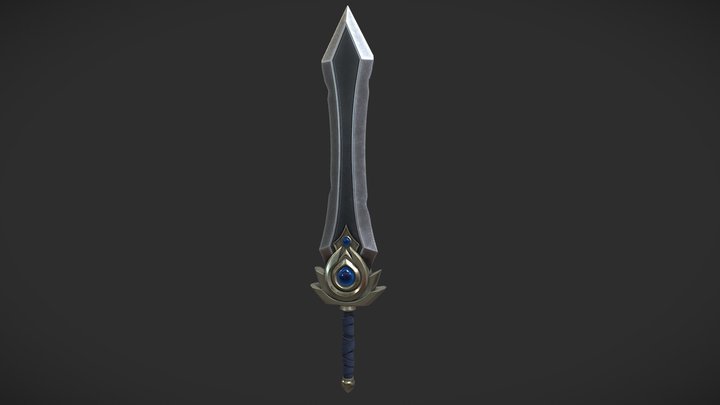 Garen's Sword League of Legends 3D Model