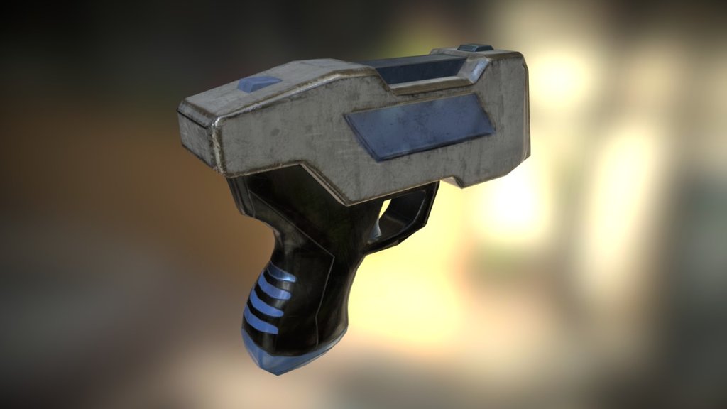 Sci-Fi Pistol - Download Free 3D model by Robby Noyes (@velzak ...