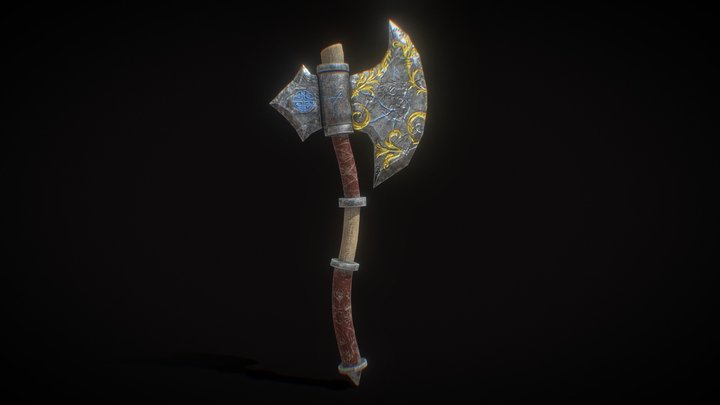 LEVIATHAN AXE GOD OF WAR GAMEREADY / LOWPOLY 3D Model