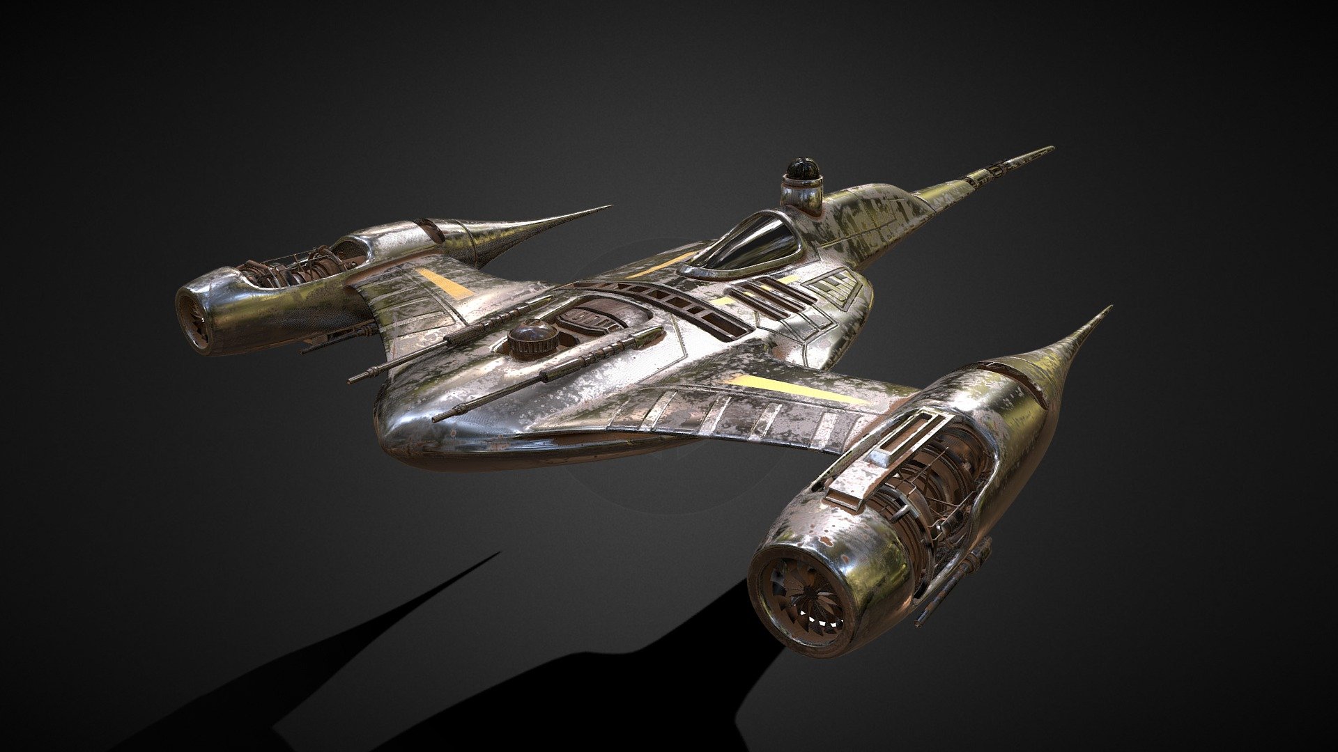 The Mandalorian Ship Starfighter N Download Free D Model By ImADefaultCube Dd