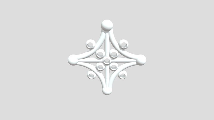 Snowflake Cross Earrings Base – Modelo 3D gratuito STL