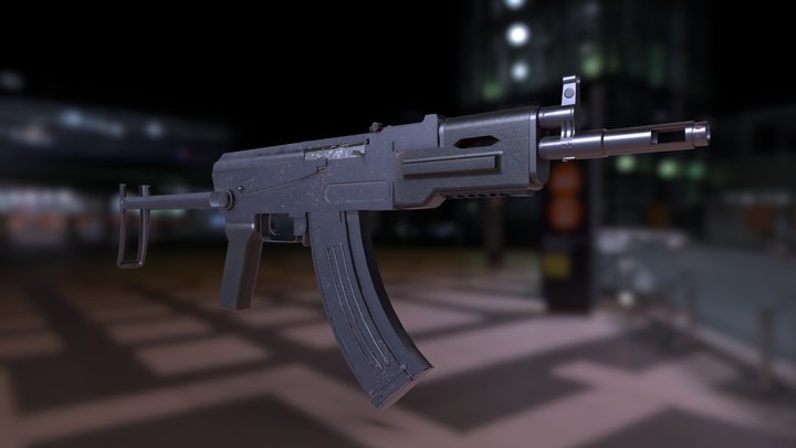 Worn Air-soft AK 3D Model
