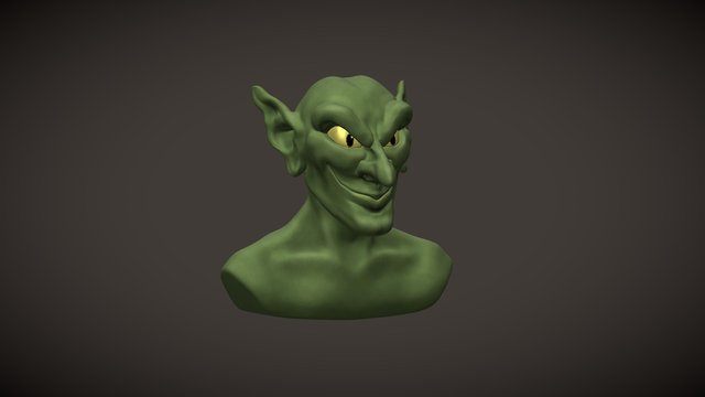 Goblin Head 3D Model