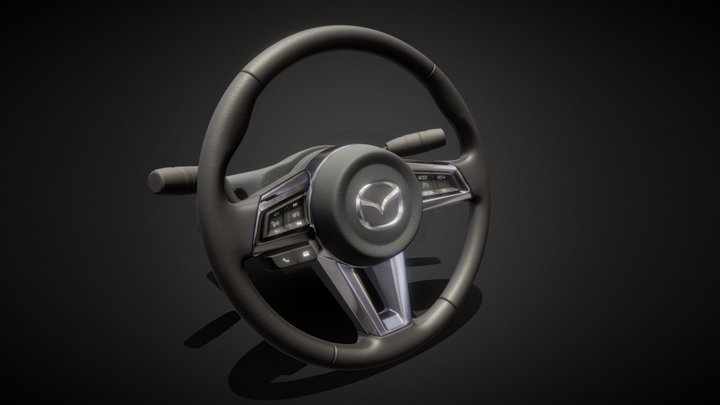 Mazda Steering Wheel 3D Model
