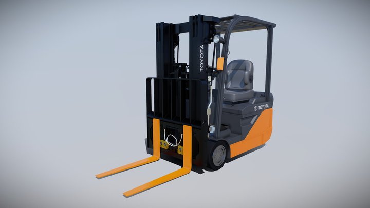3D Pix Toyota Forklift Visualization 3D Model