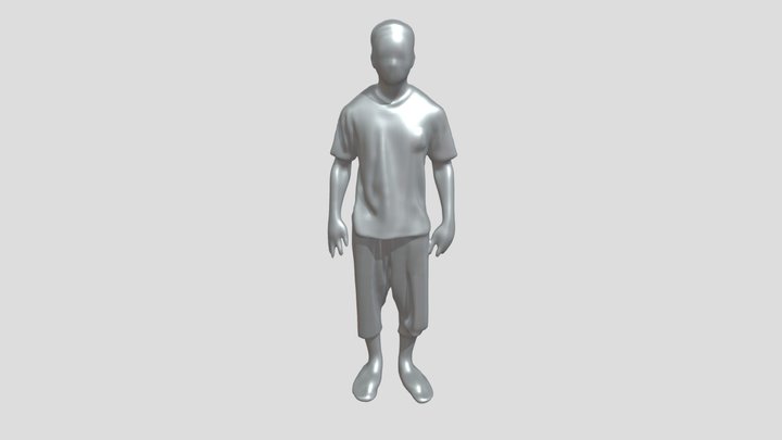 man in sportswear standing 3D Model