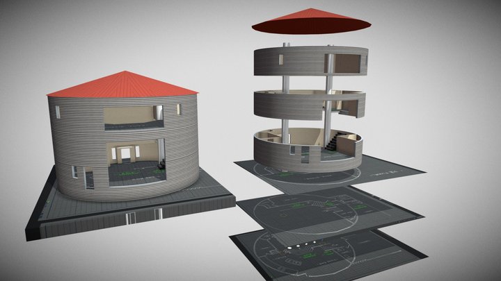 Grainbinhouse 3d Model update 3D Model