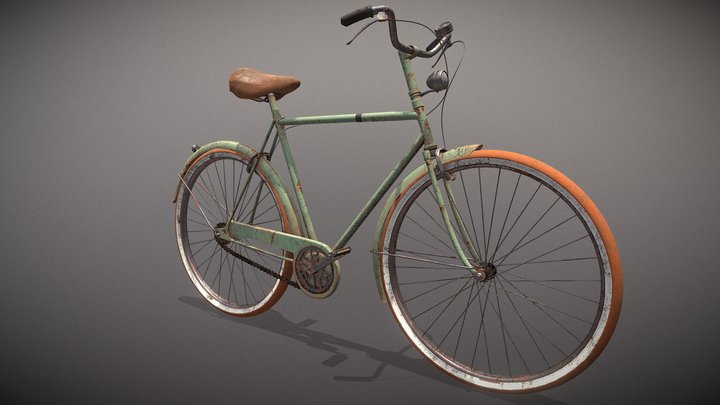 Old Bicycle 3D Model