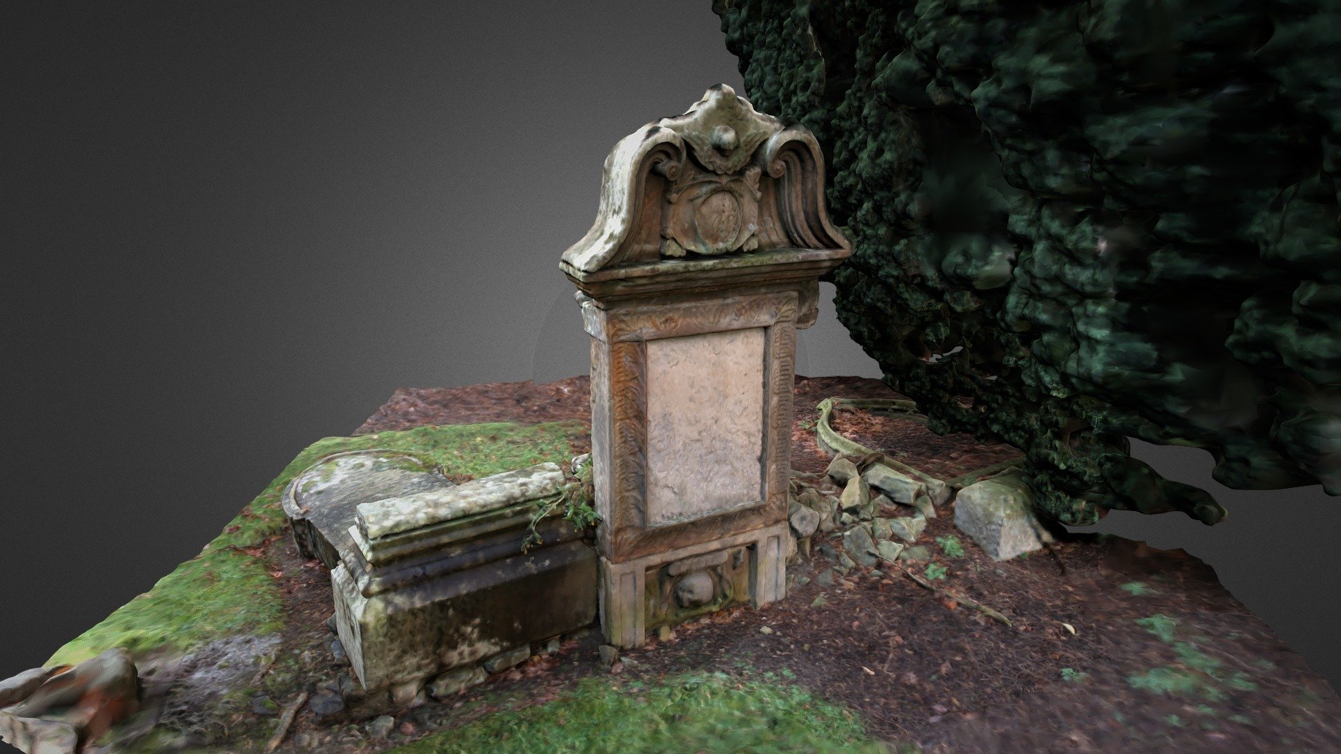 Monument within old Byres Kirkyard, Ormiston