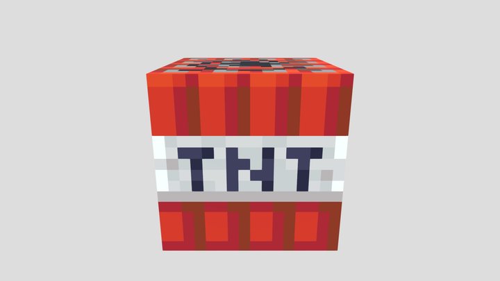 Minecraft TNT 3D Model