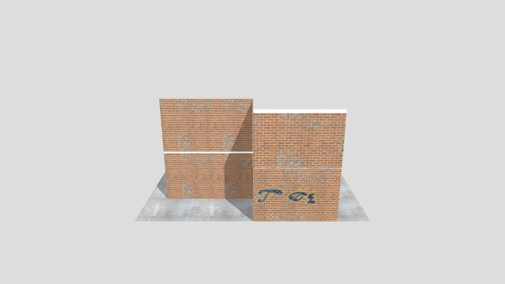 alley-with-corner-talking-tom-cat-background 3D Model